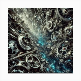 Gears And Gears 2 Canvas Print