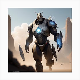 Futuristic Warrior Canvas Print