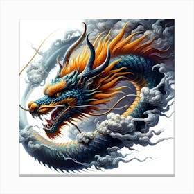 Dragon In The Clouds 1 Canvas Print