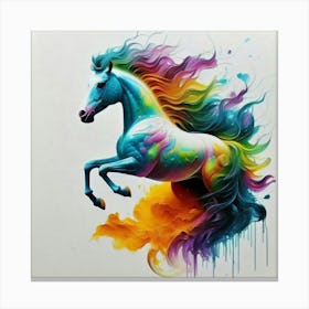 Rainbow Horse 2 Canvas Print