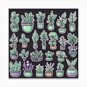 Potted Plants 1 Canvas Print