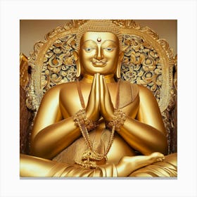 Golden Buddha Canvas Print