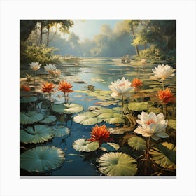 Water Lilies 9 Canvas Print