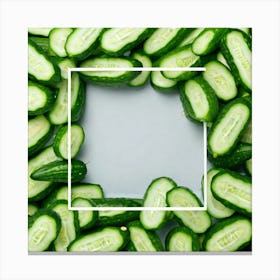 Cucumbers In A Frame Canvas Print
