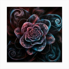 Fractal Rose Canvas Print