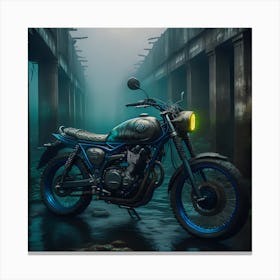 Yamaha rx100 bike Canvas Print