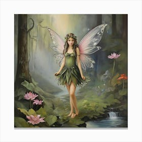 Fairy In The Forest 1 Canvas Print