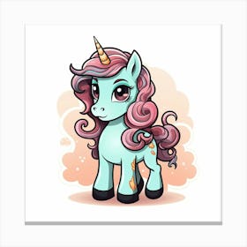 Cute Unicorn 370 Canvas Print