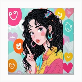 Anime Girl 1 Canvas Print