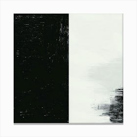 Black And White Painting 1 Canvas Print