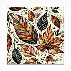 Autumn leaves swirling 2 Canvas Print