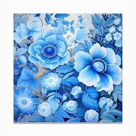 Blue Flowers Canvas Print