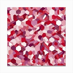 Pattern red white violet pink 1 Canvas Print