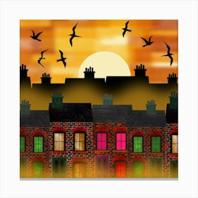 Dawn in the City Canvas Print