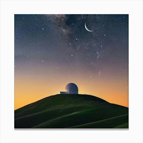 Stockcake Starry Night Observatory 1719800100 Canvas Print