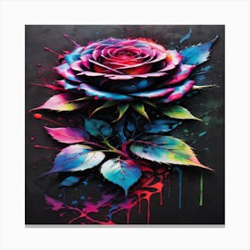 Colorful Rose Canvas Print