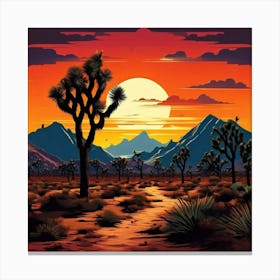 Joshua Trees National Park Canvas Print