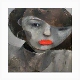 Abstract Woman Face 5 Art Print Van Gogh Canvas Print