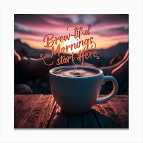 Coffee Canvas Print