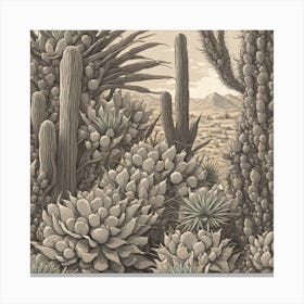 Cactus Garden 8 Canvas Print
