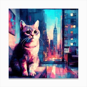 City Life. NY 1 Canvas Print