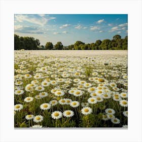 Daisy Field Canvas Print