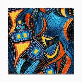 Blue Divide Canvas Print