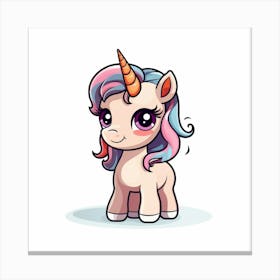 Cute Unicorn 722 Canvas Print