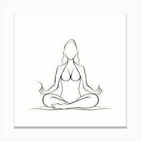 Meditating Woman 6 Canvas Print