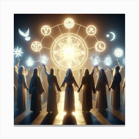 Group Of Witches Canvas Print