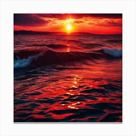 Sunset Painting, Ocean Sunset, Ocean Sunset, Ocean Sunset, Sunset Canvas Print