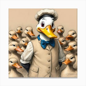 Donald Duck 20 Canvas Print