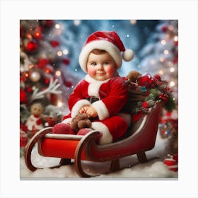 Santa Baby 6 Canvas Print