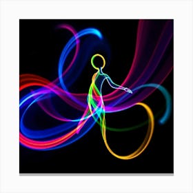 Abstract Dancer Canvas Print