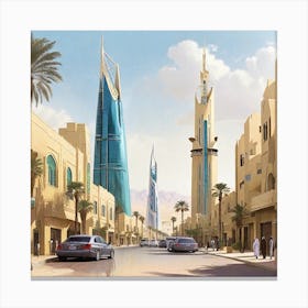 Bahrain City Canvas Print