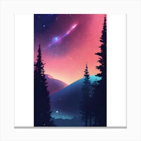 Night Sky With Stars Canvas Print