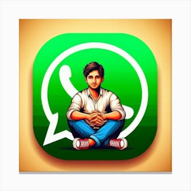 Whatsapp Icon Canvas Print