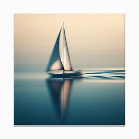Abstract, A Sailing boat Canvas Print