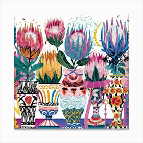 A Vibrant And Eclectic Illustration Showcasing A S Zkjyjcnaqmqs9wlbtvywaw Uuzjctvsqcmfvz3uvusziq Canvas Print