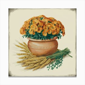 Chrysanthemums 1 Canvas Print