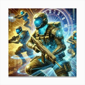 A Vivid Depiction Of Temporal Strikers, Elite Infa Canvas Print