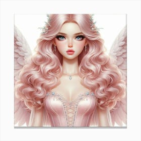 Pink Angel 1 Canvas Print