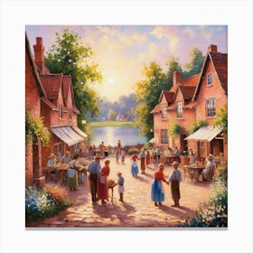 Village Square 1 Canvas Print