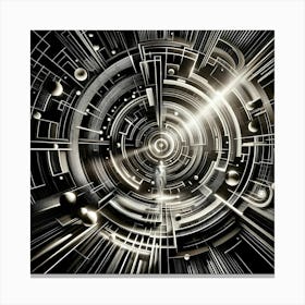 Abstract Futuristic Space Canvas Print