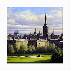 Edinburgh Cityscape Canvas Print