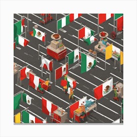 Mexican Market 2 Canvas Print