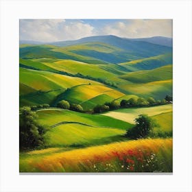 Green Hills 5 Canvas Print