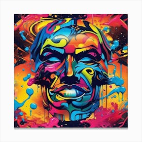 Face Of A Man Canvas Print