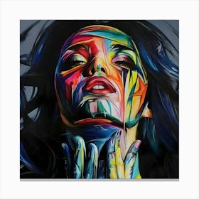 Abstract Woman Painting 7 Canvas Print