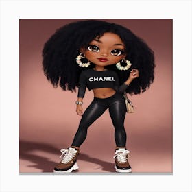 Chanel Girl Canvas Print